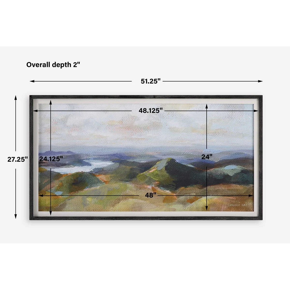 Uttermost Above The Lakes Landscape Framed Print - Image 7