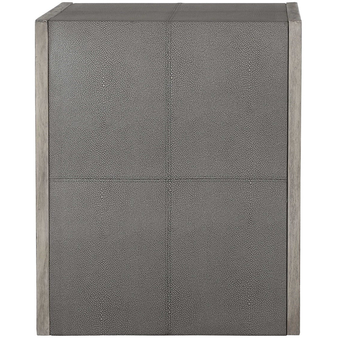 Uttermost Aerina Gray Distressed Wood Rustic Modern End Table - Image 4