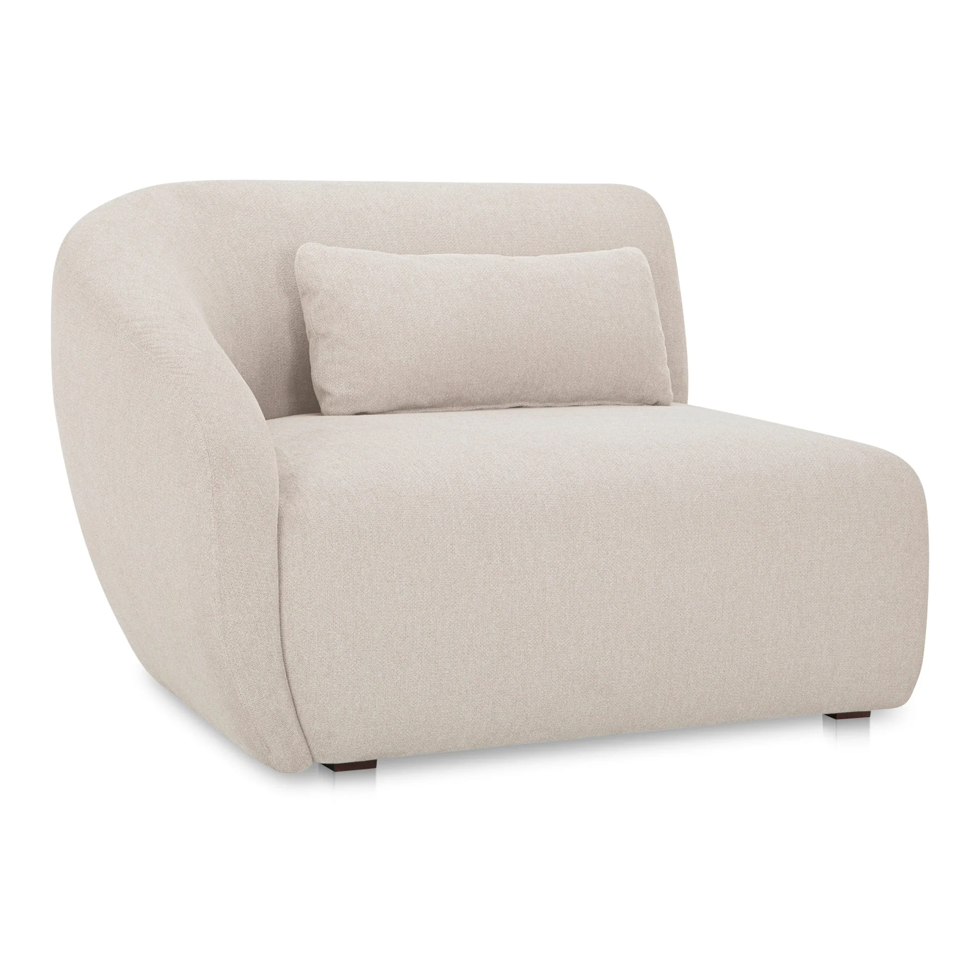 Moe's Home Collection Amelia Warm White Left Arm Facing Chair - Image 2