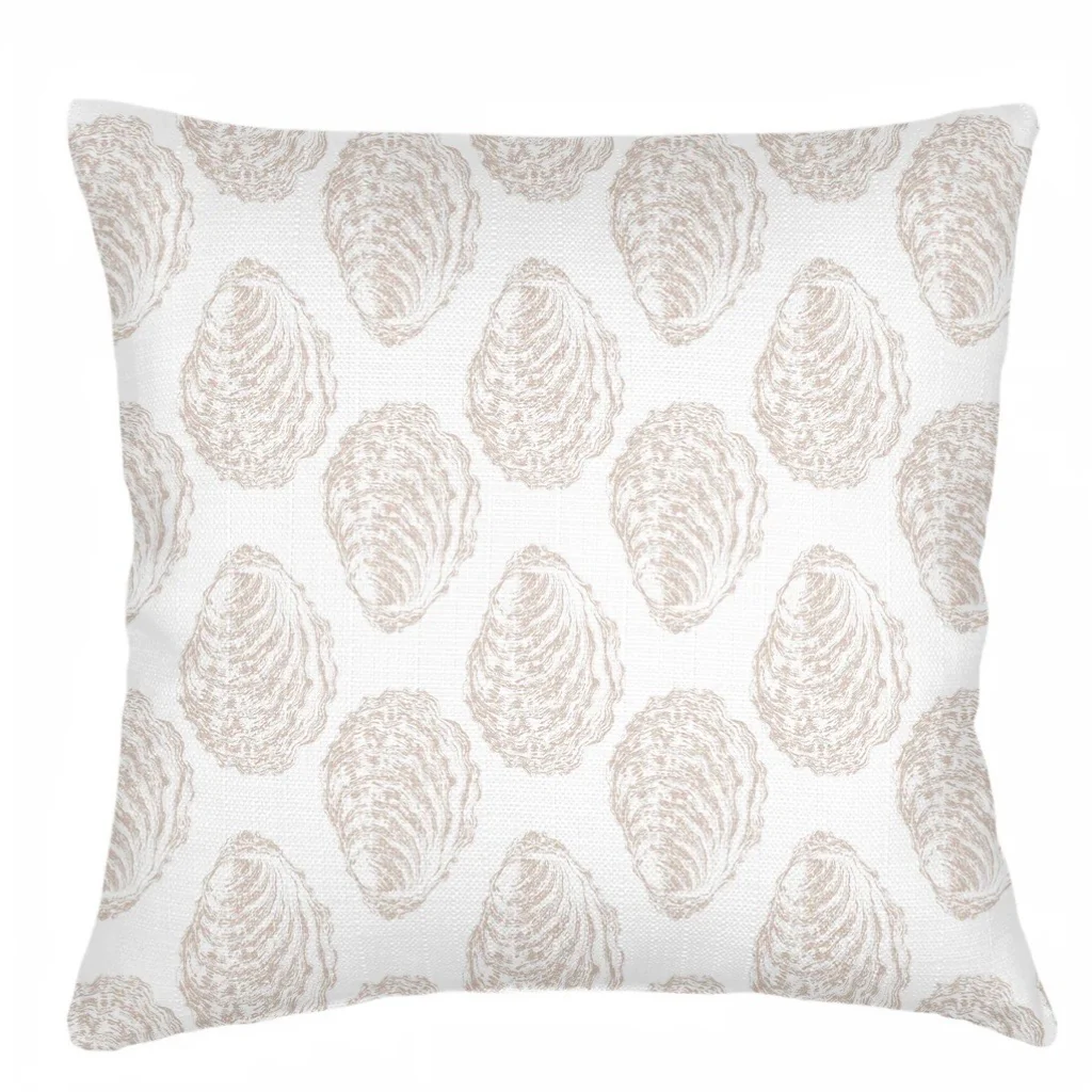 Anaya Home Drifted Oyster Linen Pillow With Down Feather Insert ~ Natural Beige ~ Available In 14x20, 14x40, 20x20, 22x22, 26x26, And 28x36 - Image 9