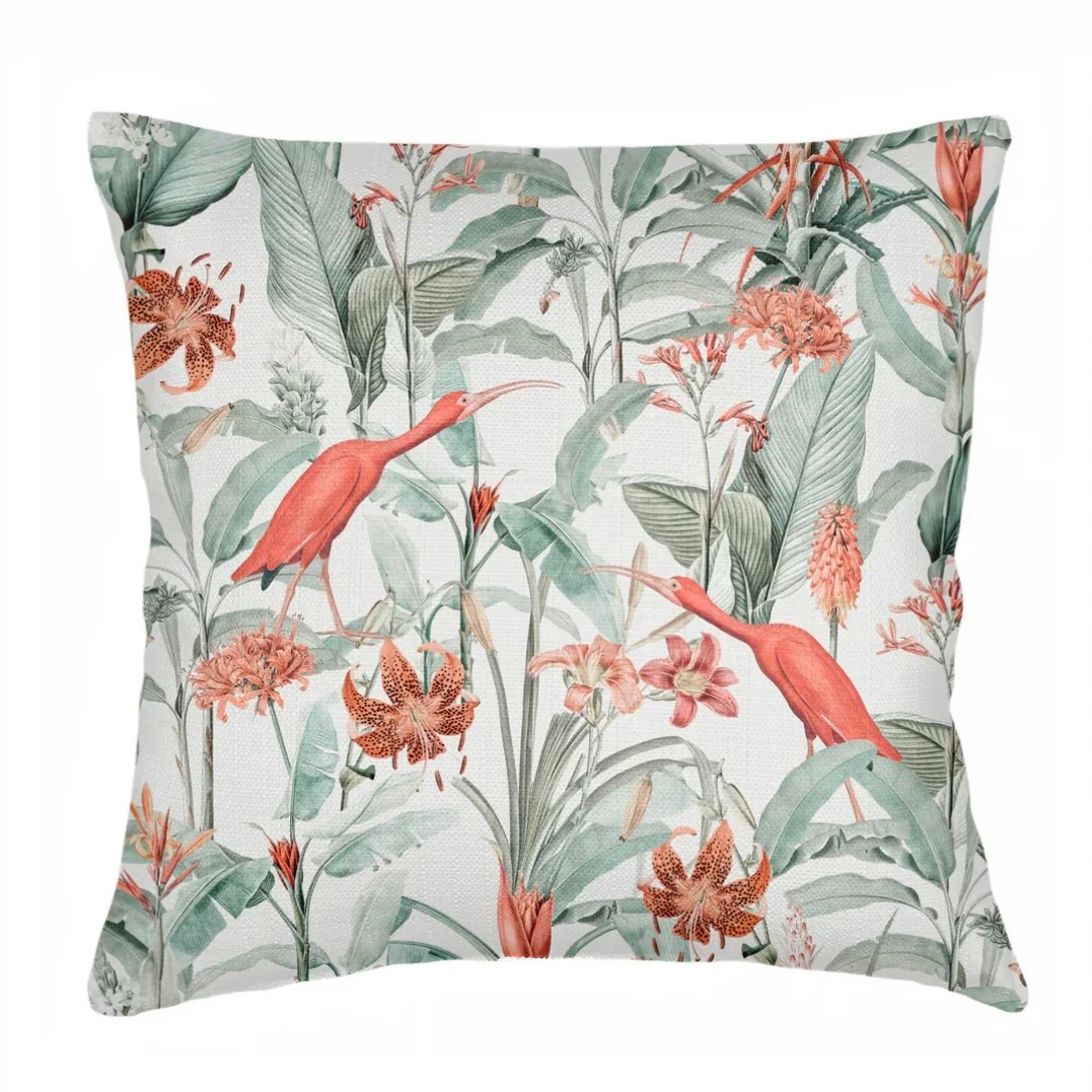 Anaya Home Feathered Tropics Linen Pillow With Down Feather Insert ~ Available In 14x20, 14x40, 20x20, 22x22, 26x26, And 28x36 - Image 10