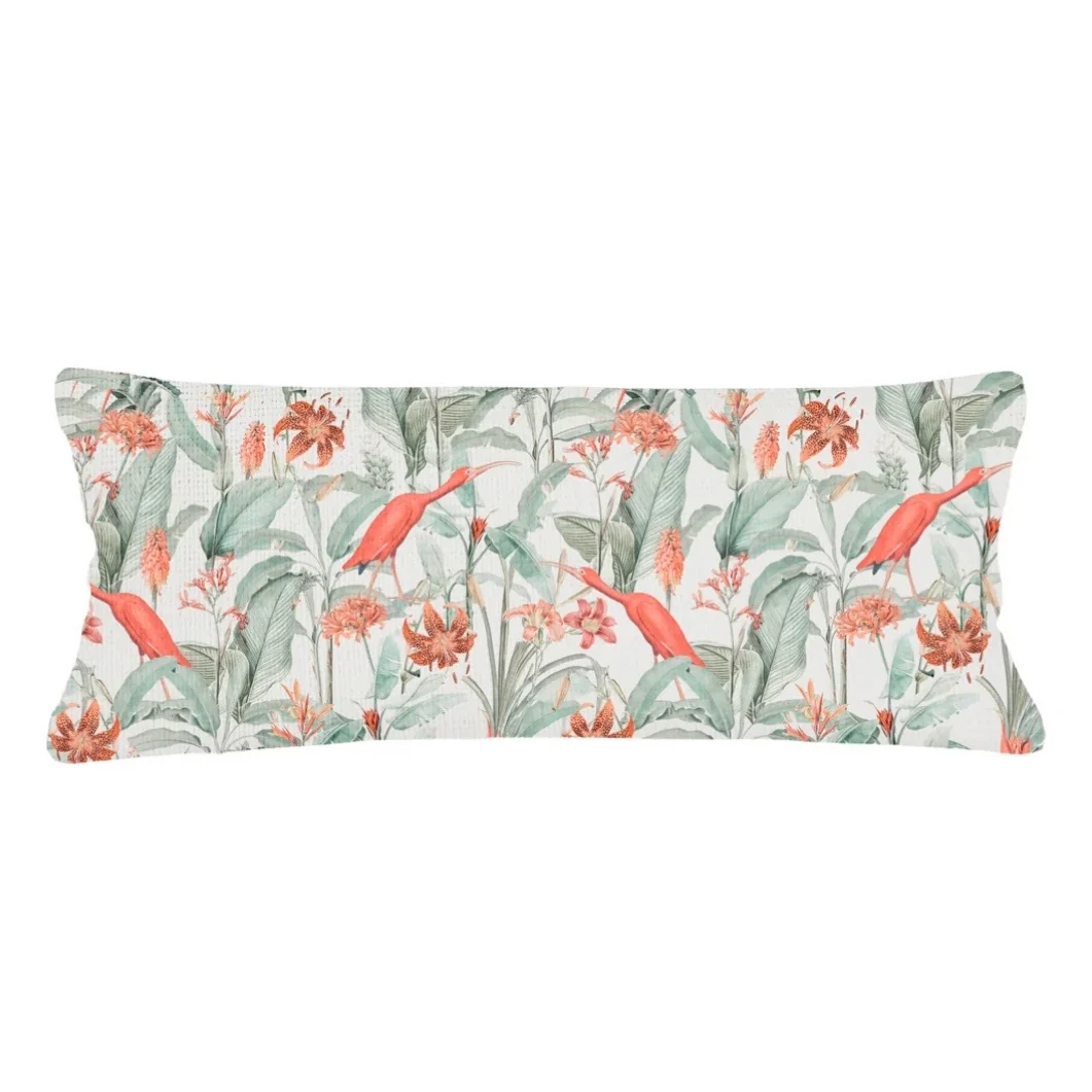 Anaya Home Feathered Tropics Linen Pillow With Down Feather Insert ~ Available In 14x20, 14x40, 20x20, 22x22, 26x26, And 28x36 - Image 8