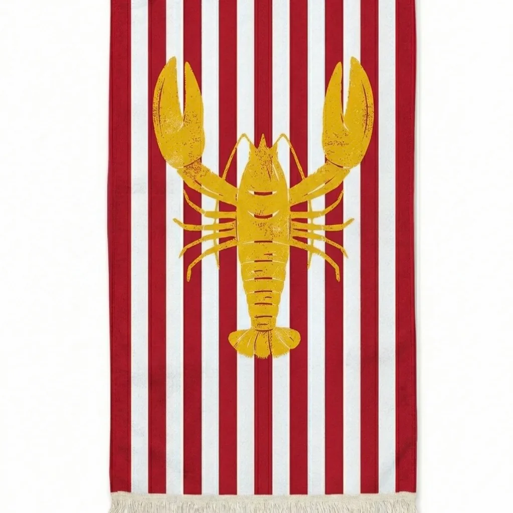 Anaya Home Lobster Point Turkish Cotton Towel ~ Yellow - Image 3