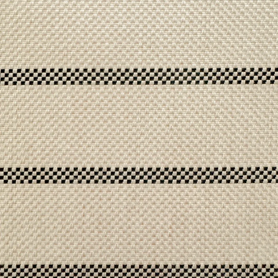 Anaya Home Regatta Stripe Indoor & Outdoor Pillow ~ Black ~ Available In 14 x 20, 20 x 20, And 24 x 24 - Image 3