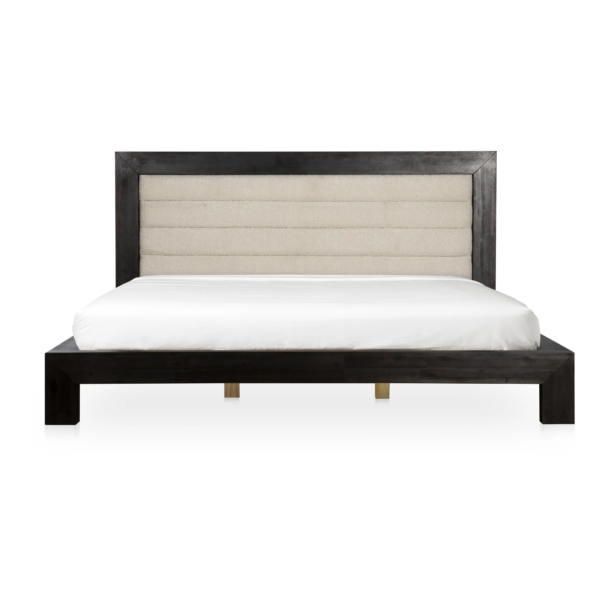 Moe's Home Collection Ashcroft Channeled Upholstered King Size Bed - Image 3