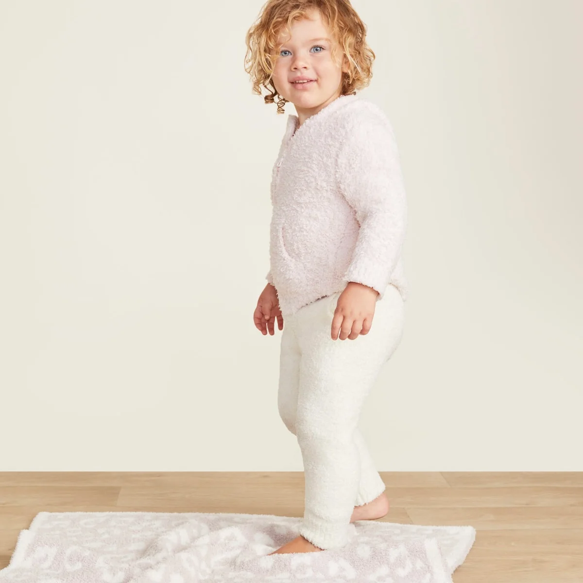 Barefoot Dreams CozyChic Barefoot In The Wild Baby Blanket ~ Dusty Rose/ Cream ~ IN-STORE PURCHASE ONLY - Image 5