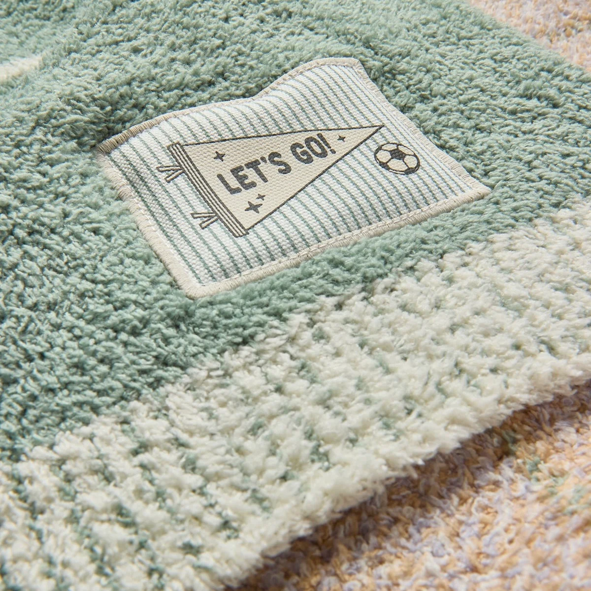 Barefoot Dreams CozyChic Goal Stroller Baby Blanket ~ Sage Green - Image 4