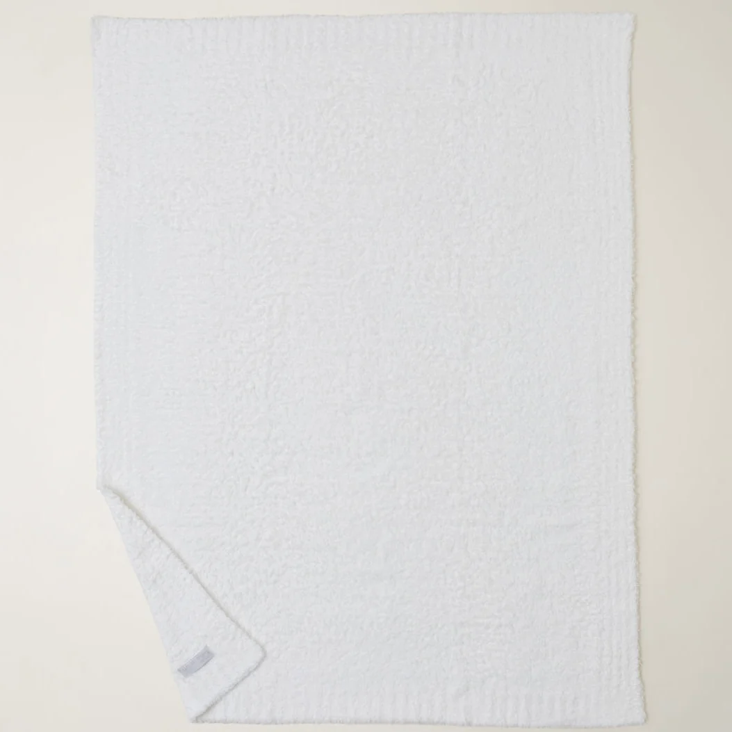Barefoot Dreams CozyChic Stroller Baby Blanket ~ Pearl - Image 3
