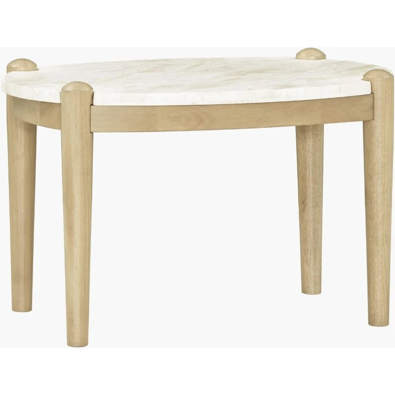 Becki Owens x LIVABLISS Coronado Marble Topped End Table - Image 3