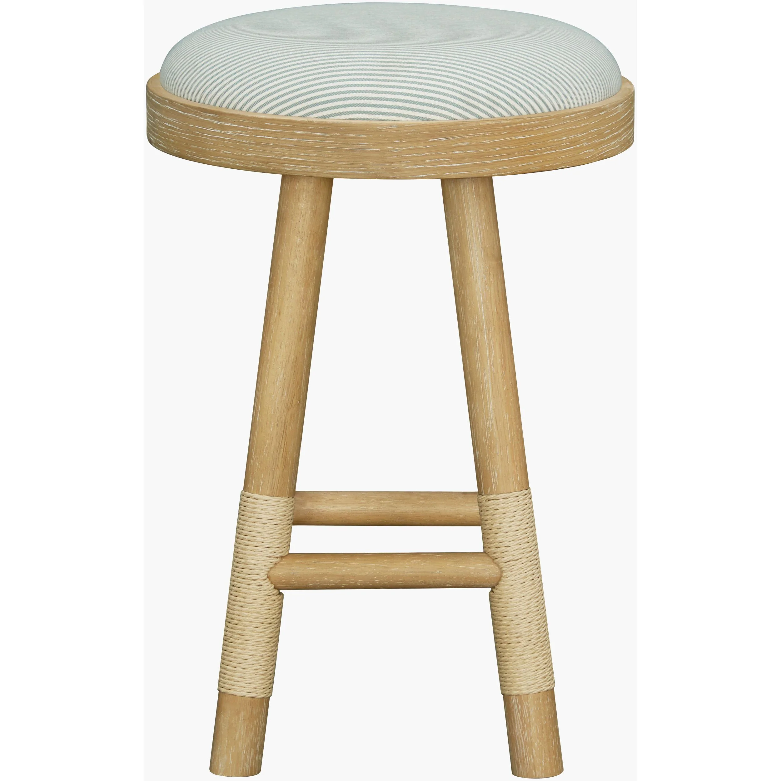 Becki Owens x LIVABLISS Esmarca Upholstered Counter Stool in Blue - Image 5