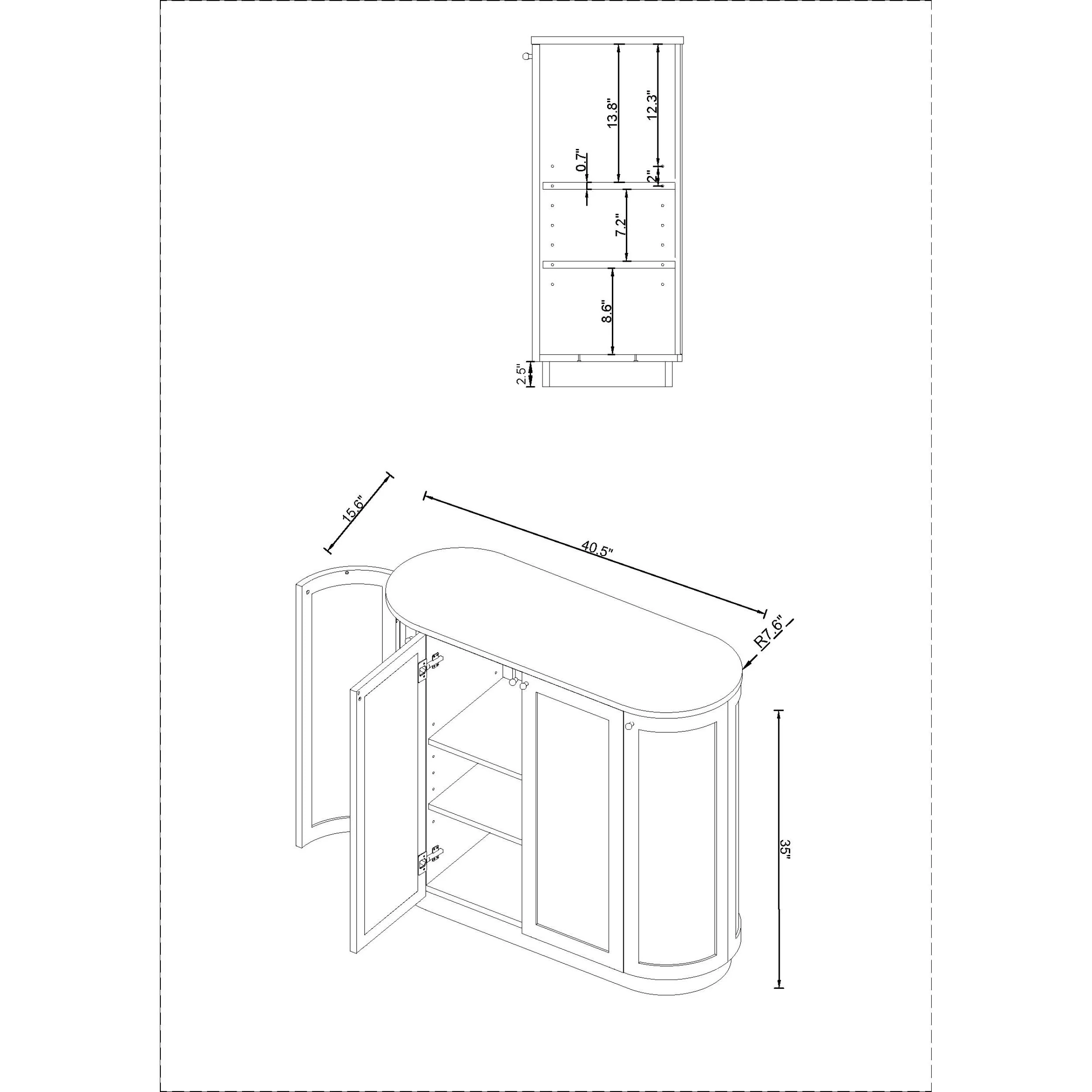 Becki Owens x LIVABLISS Penasco Wood Cabinet - Image 9