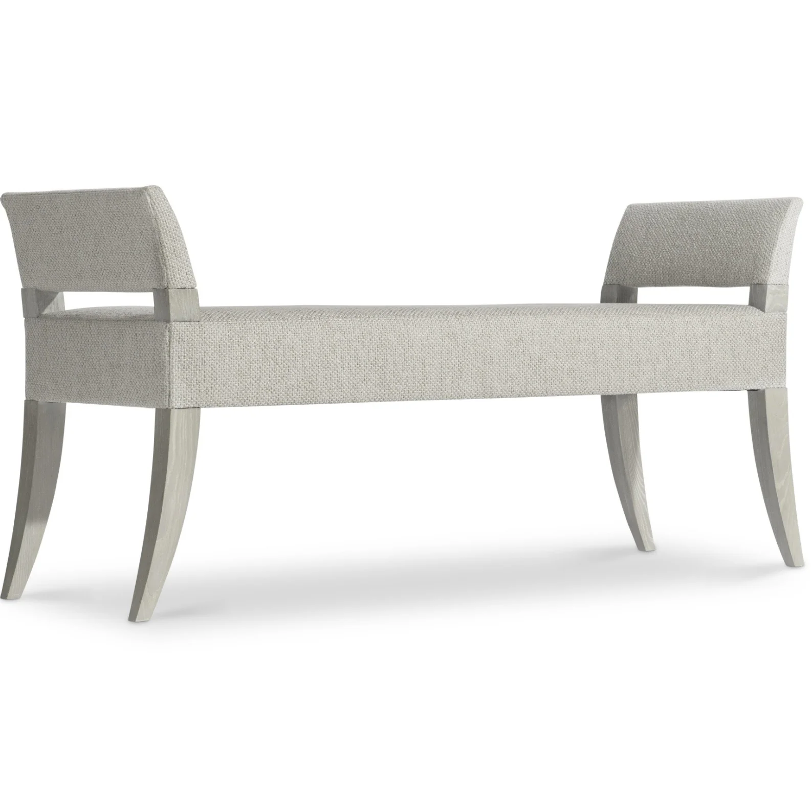 Bernhardt Cornelia Collection Upholstered Bench ~ Nebbia Finish - Image 2