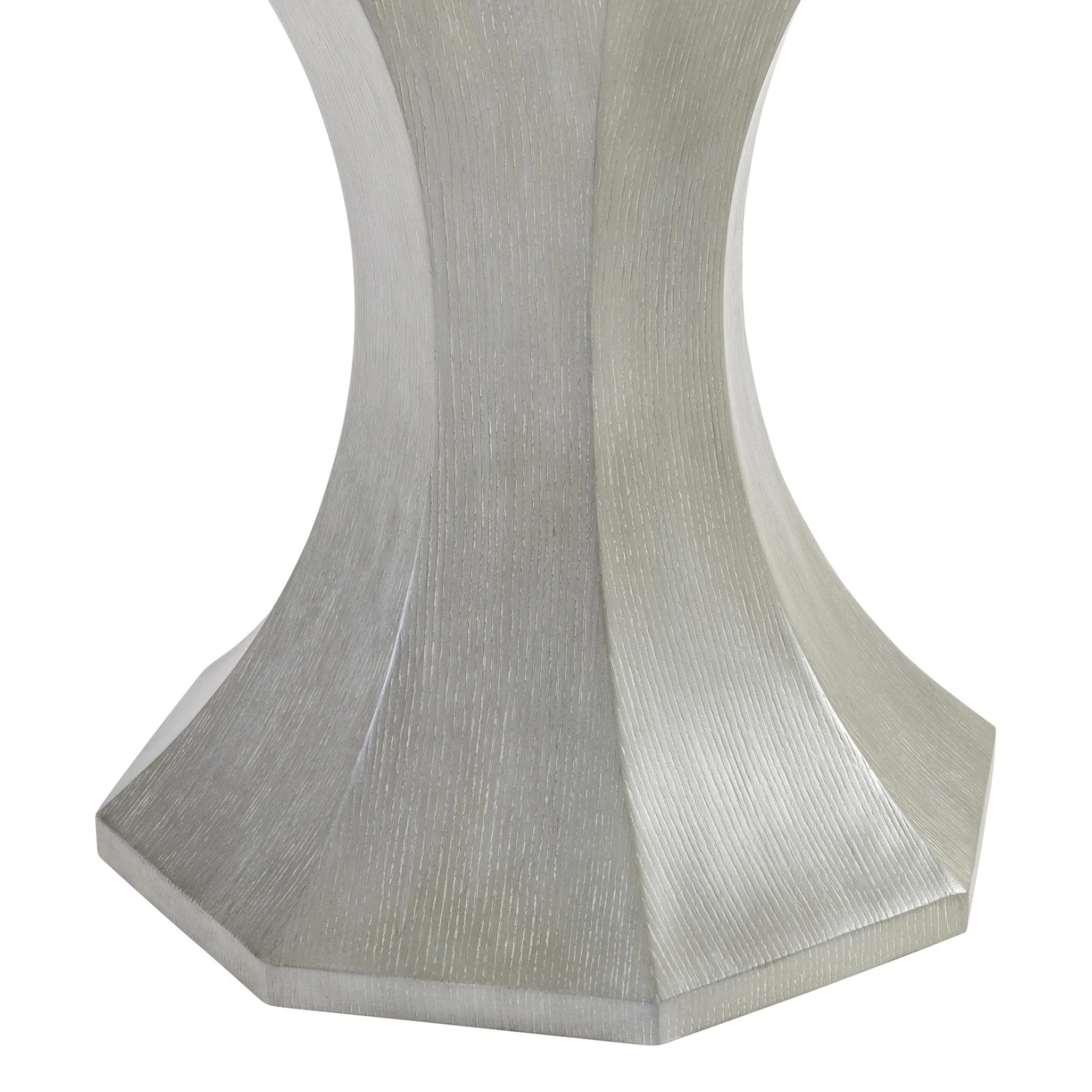 Bernhardt Cornelia Collection Rectangle Dining Table ~ Nebbia Wood Finish With Steel Inlay - Image 7