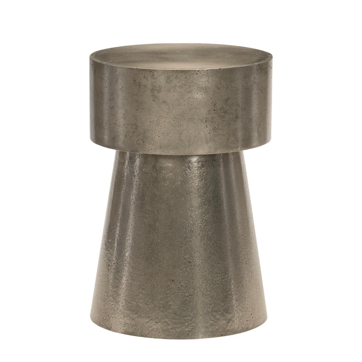 Bernhardt Linea Collection Side Table ~ Textured Graphite Finish - Image 3