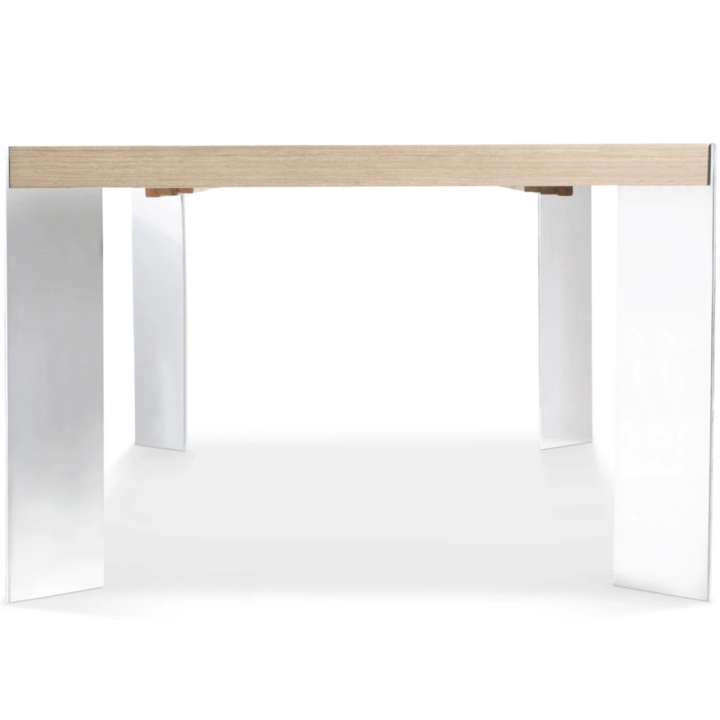 Bernhardt Modulum Collection Rectangular Dining Table with Steel Legs ~ Sahara Finish - Image 7
