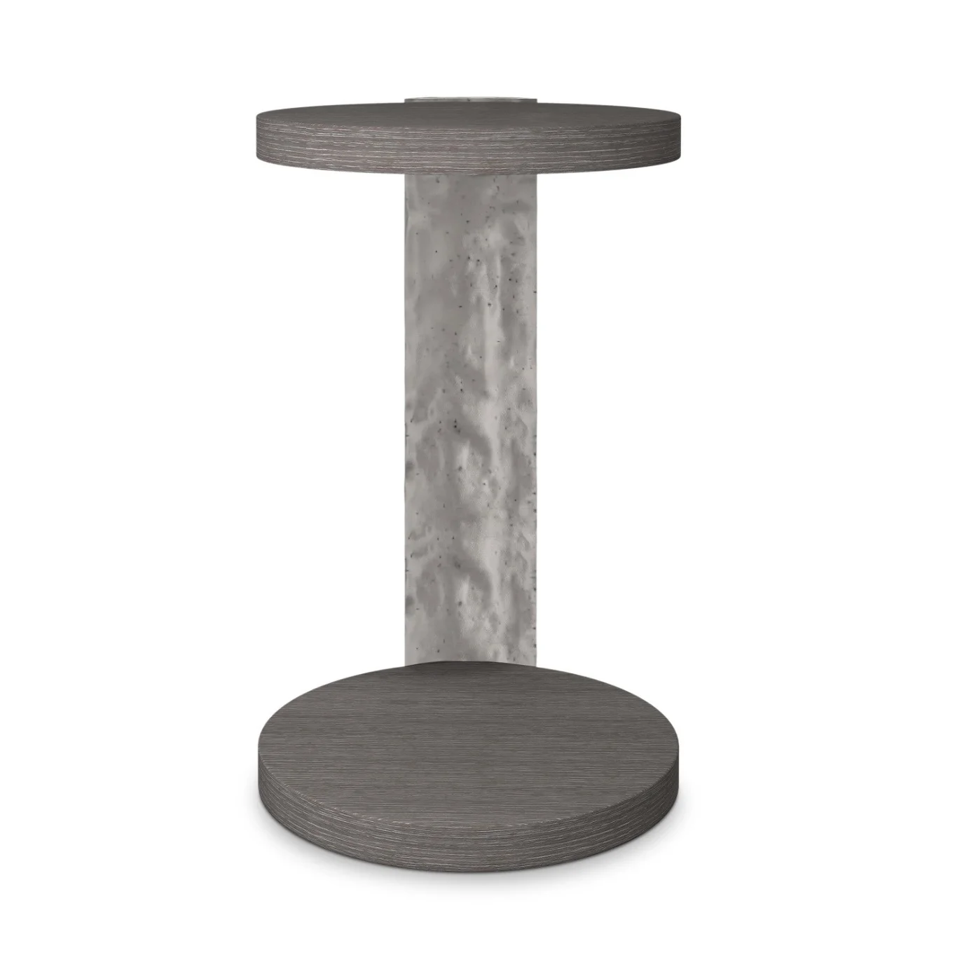 Bernhardt Prado Collection Deep Porcini Wood And Graphite Accent Table - Image 2