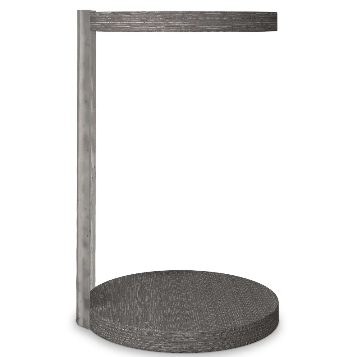 Bernhardt Prado Collection Deep Porcini Wood And Graphite Accent Table - Image 6