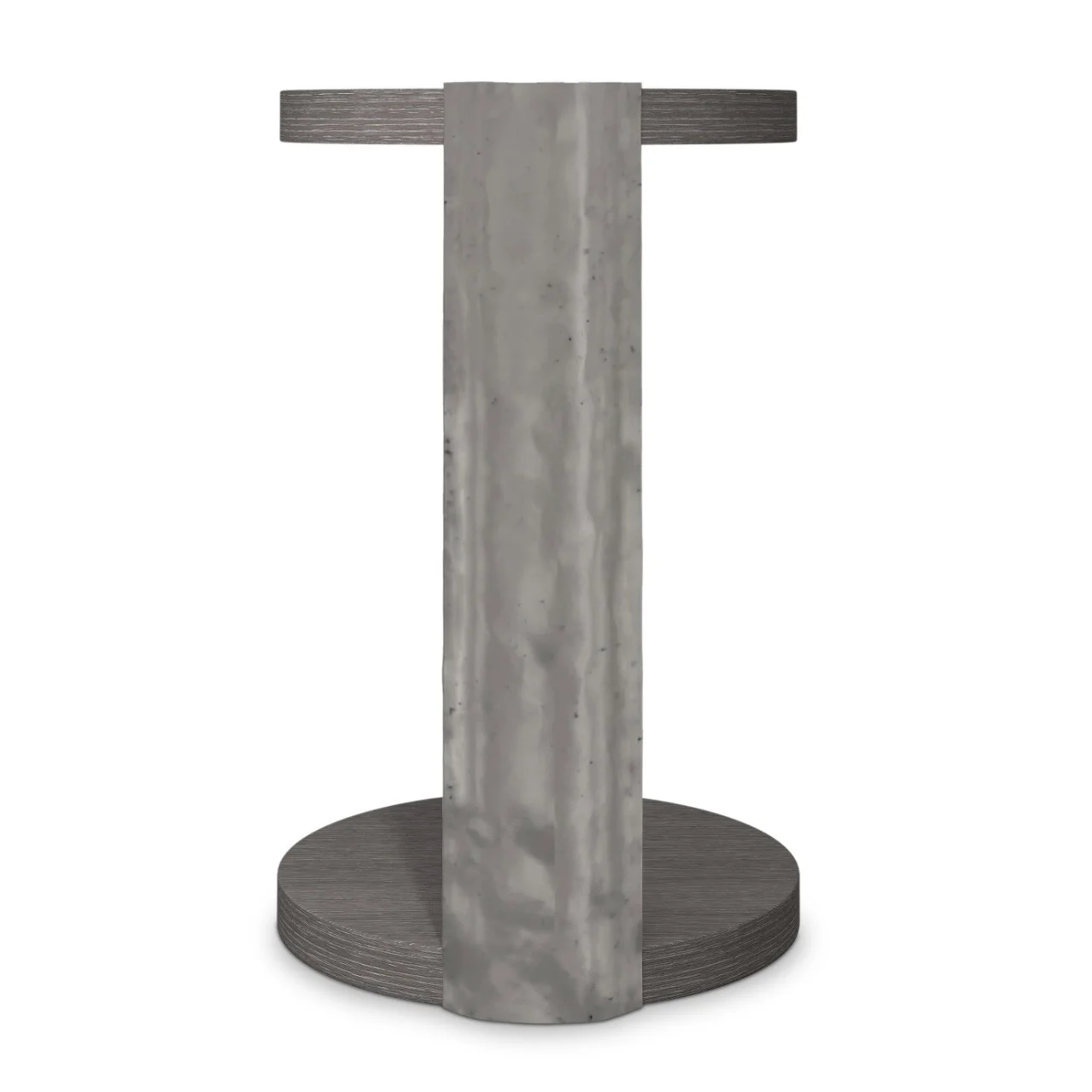 Bernhardt Prado Collection Deep Porcini Wood And Graphite Accent Table - Image 7