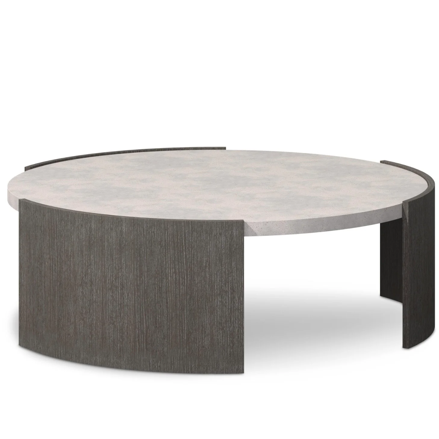 Bernhardt Prado Collection Modern Rustic Cocktail Table ~ Porcini Finish - Image 6
