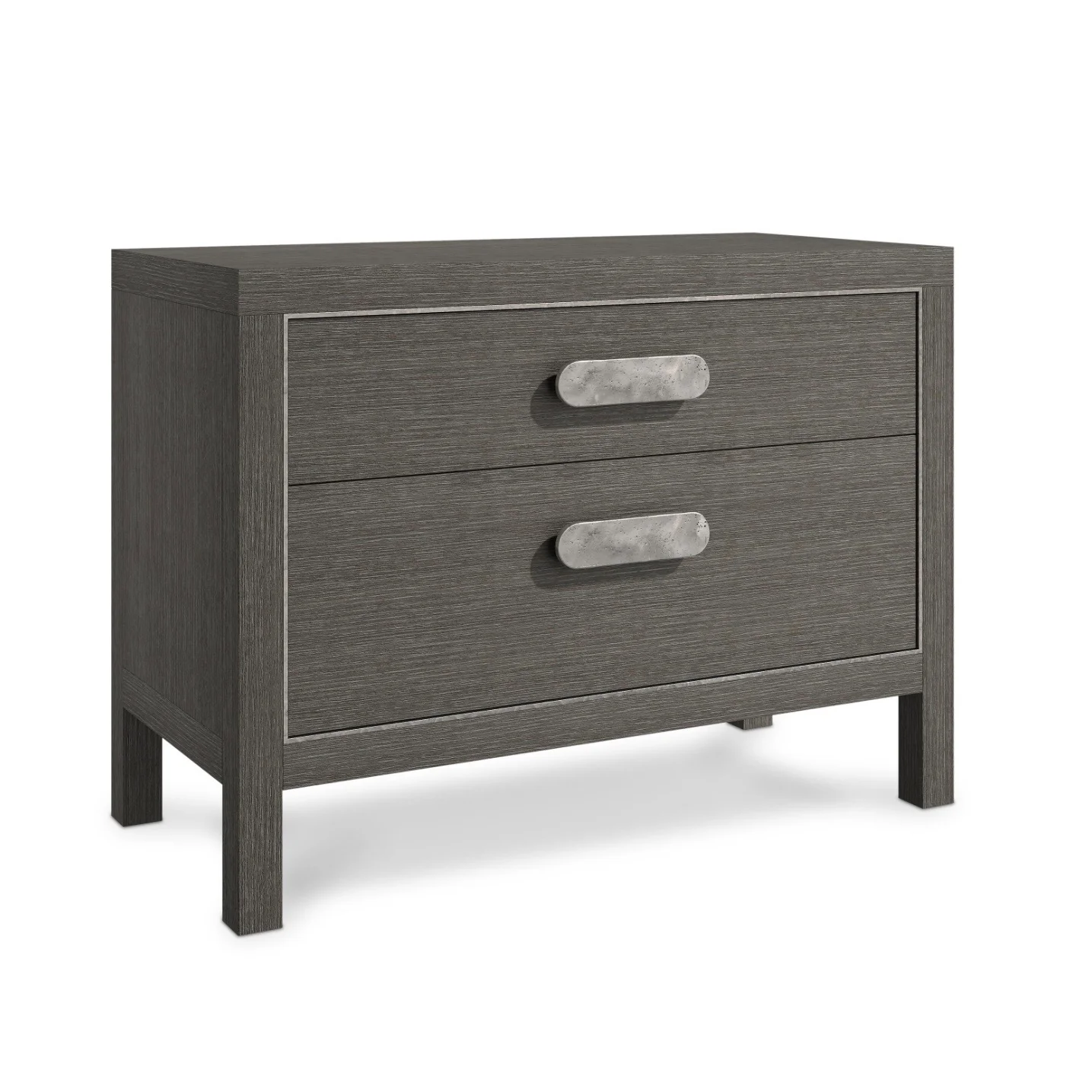 Bernhardt Prado Collection Two Drawer Nightstand ~ Porcini Finish - Image 2