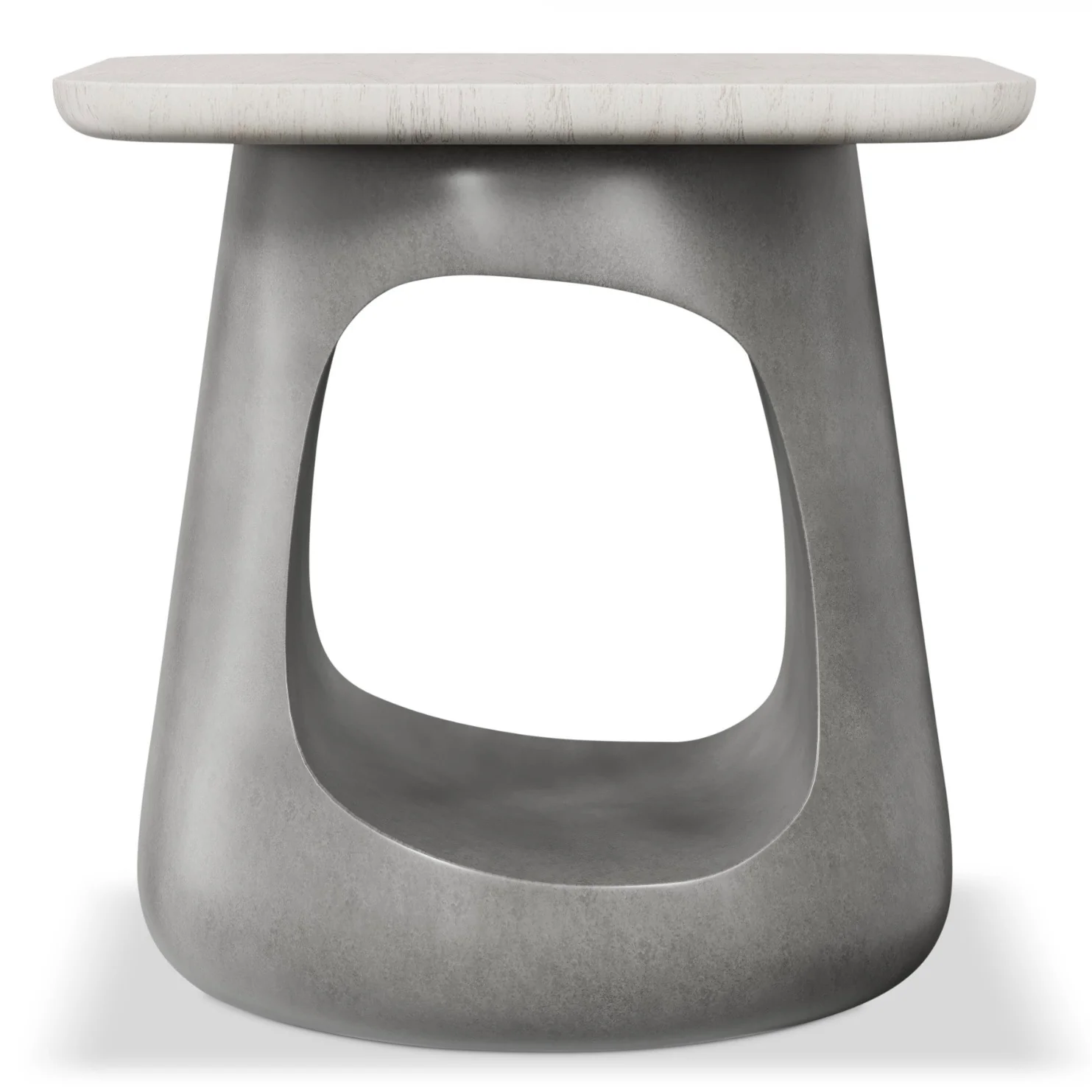 Bernhardt Sereno Collection Side Table ~ Faux Stone Sasso Finish - Image 3