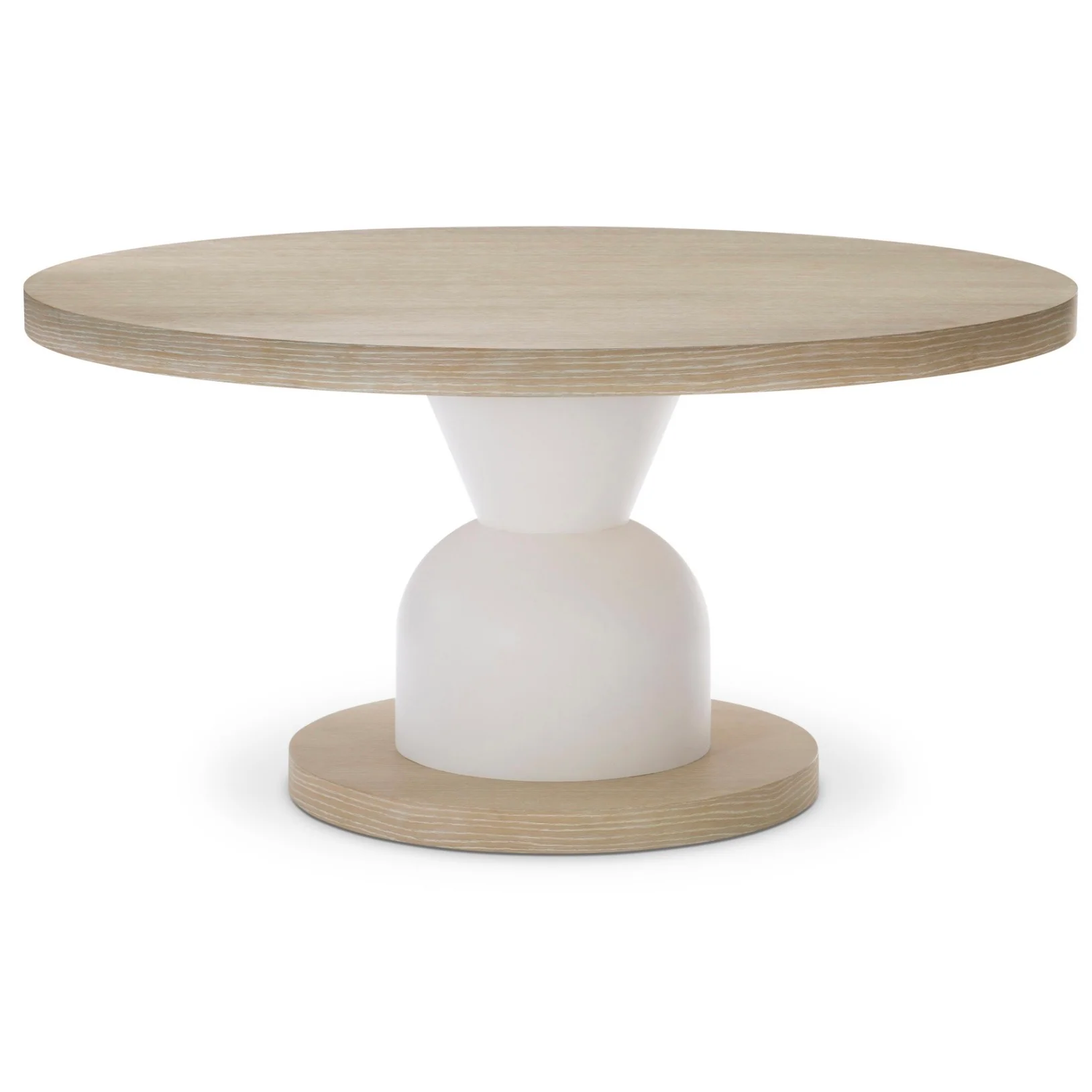 Bernhardt Solaria Collection Round Pedestal Dining Table ~ Dune Finish - Image 4
