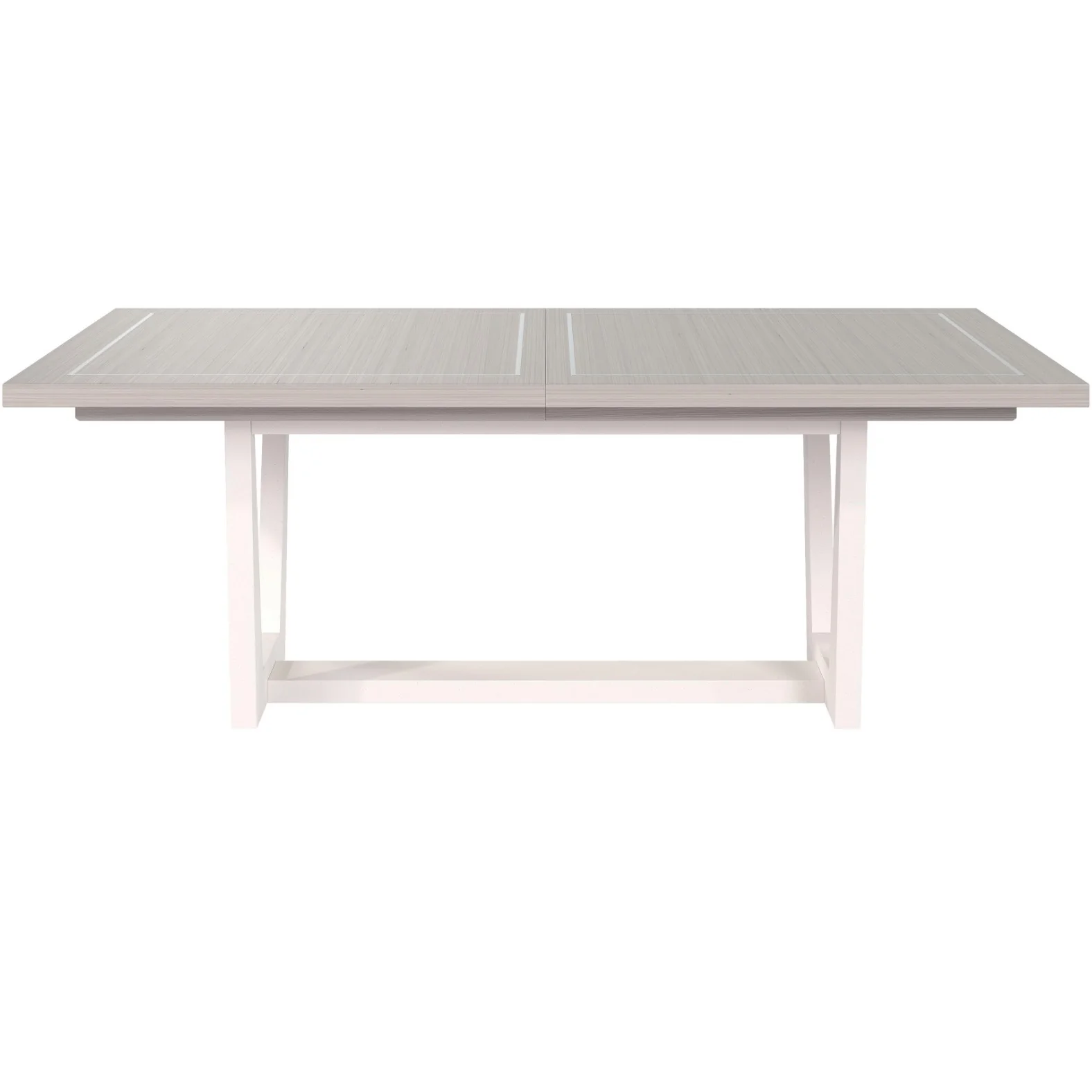 Bernhardt Stratum Collection Dining Table ~ Mist Finish with Faux Stone Base - Image 2