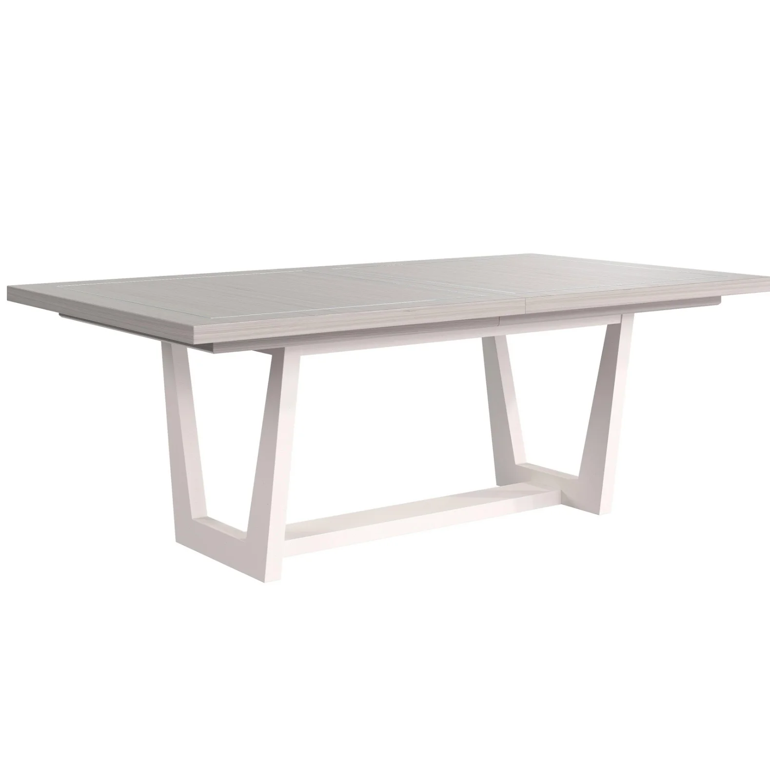Bernhardt Stratum Collection Dining Table ~ Mist Finish with Faux Stone Base - Image 7