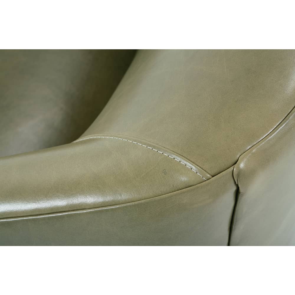 Rowe Furniture Bernie Leather Swivel Chair ~ Available To Custom Order In All Leathers - Image 13