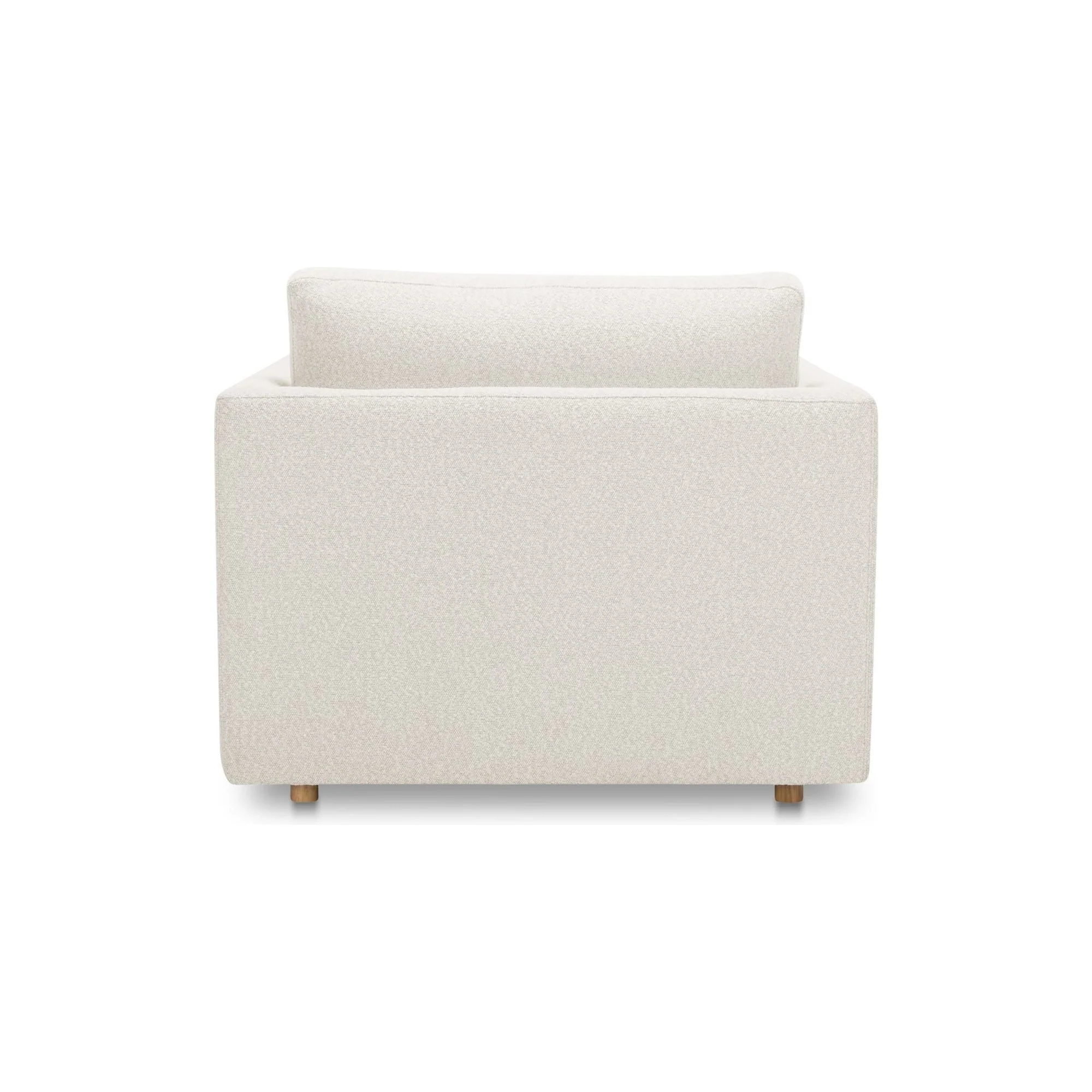 Moe’e Home Collection Bryn Oyster Boucle Velvet Chaise - Image 5