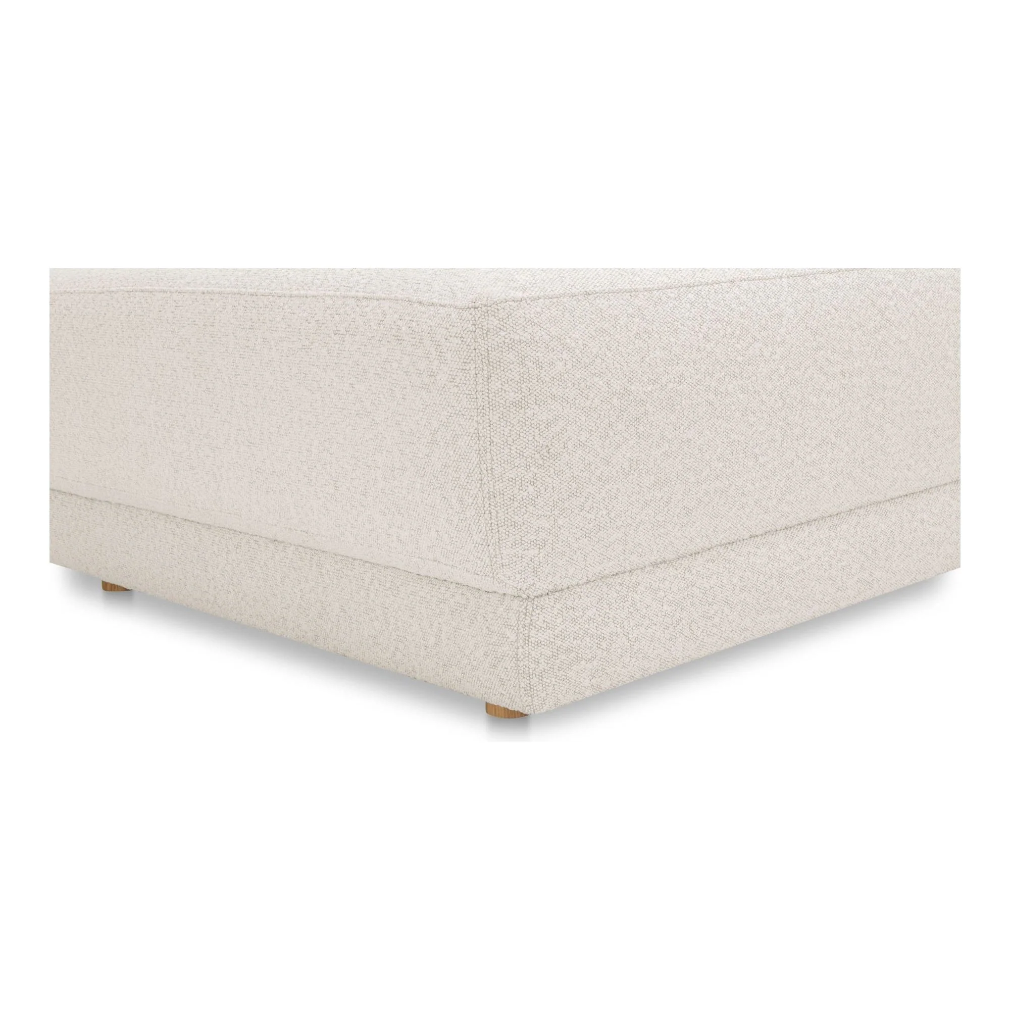 Moe’e Home Collection Bryn Oyster Boucle Velvet Chaise - Image 7