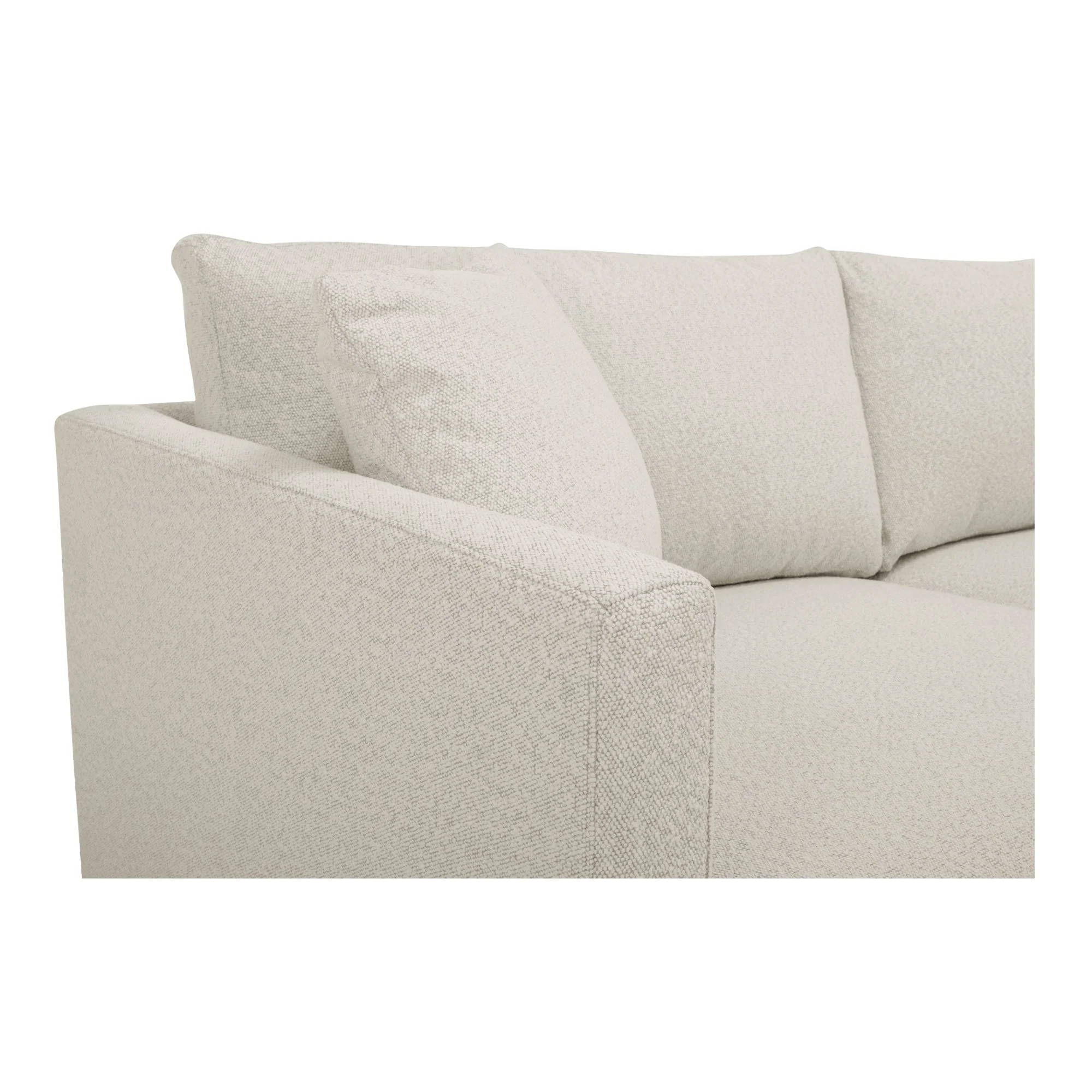 Moe's Home Collection Bryn Oyster Sectional ~ Right Facing Chaise - Image 6
