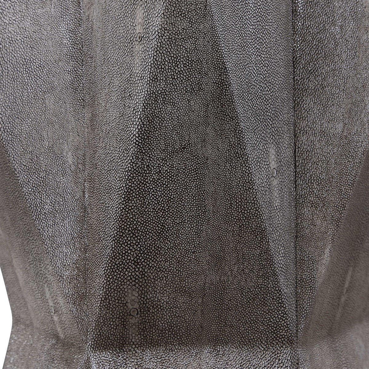Uttermost Capella Charcoal Gray Faux Shagreen Wrap Modern Accent Table - Image 6