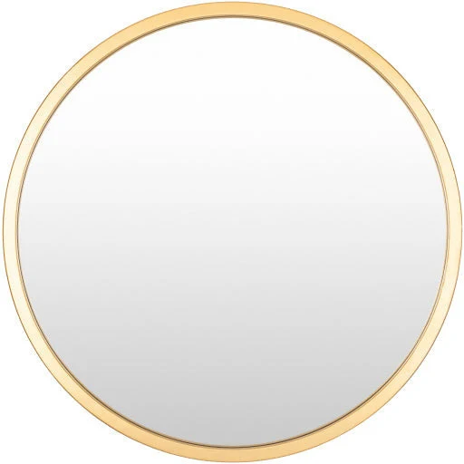 Surya Wall Decor & Mirrors Carmen Modern Round Wall Mirror Gold Finish RME-001 Multiple Sizes Available - Image 10