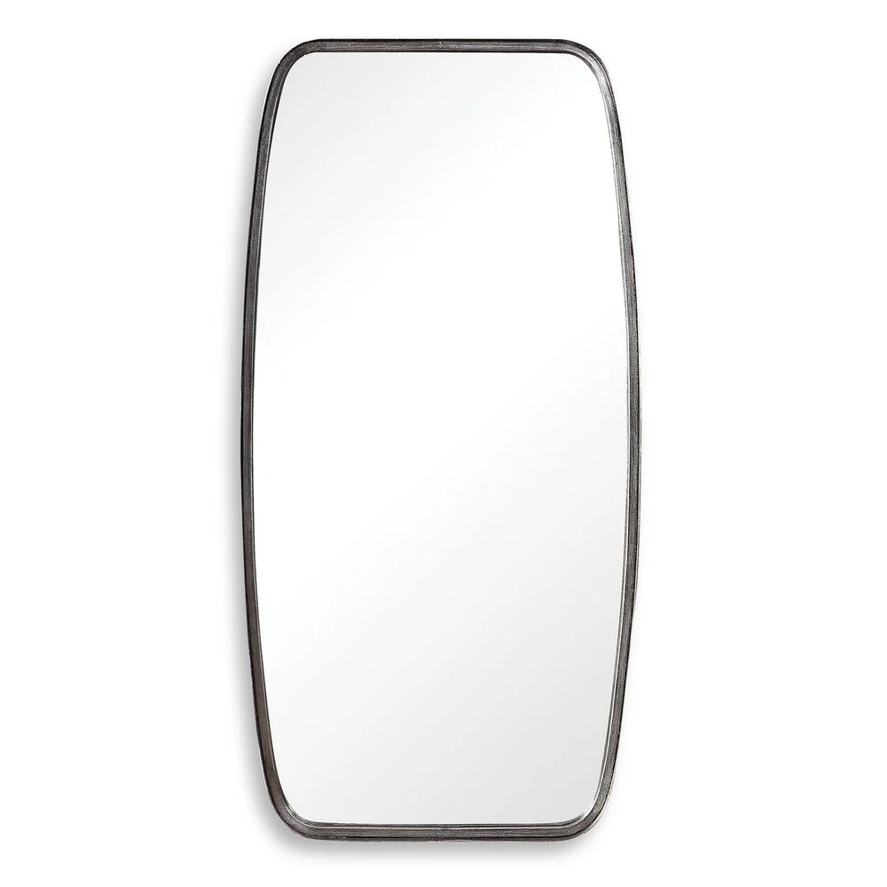 Casa Bella Living Antique Silver Leaf Rounded Corners Mirror - Image 6