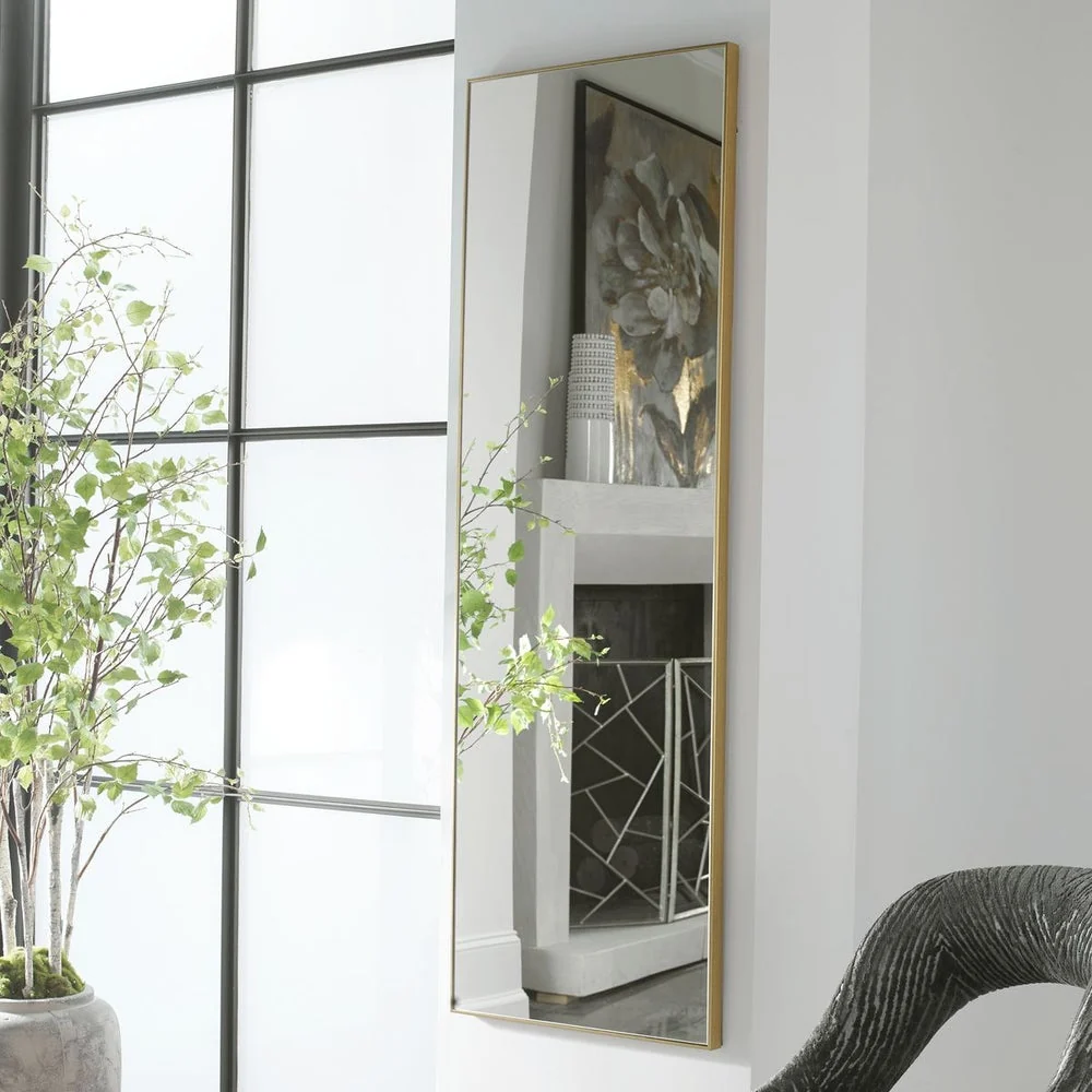 Casa Bella Living Thin Gold Framed Mirror - Image 2