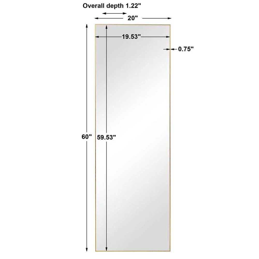 Casa Bella Living Thin Gold Framed Mirror - Image 5