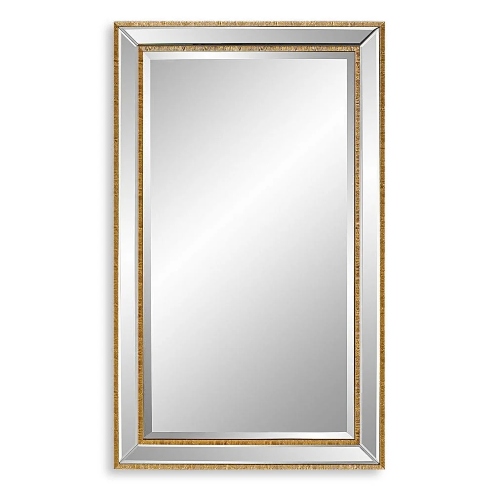 Casa Bella Living Beveled Mirror With Gold Beading - Image 3