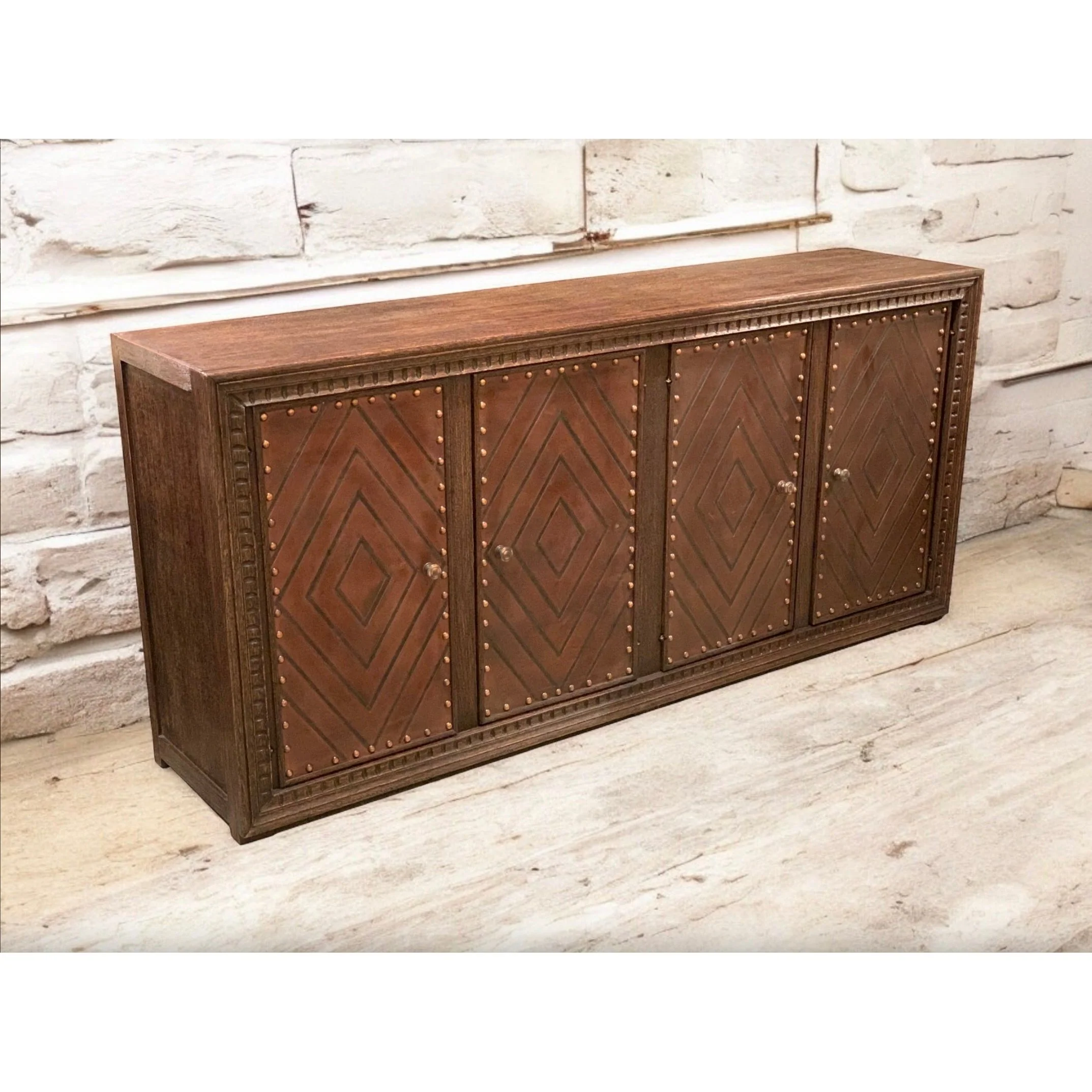 Casa Bonita Modern Rustic Carson 4-Door Buffet