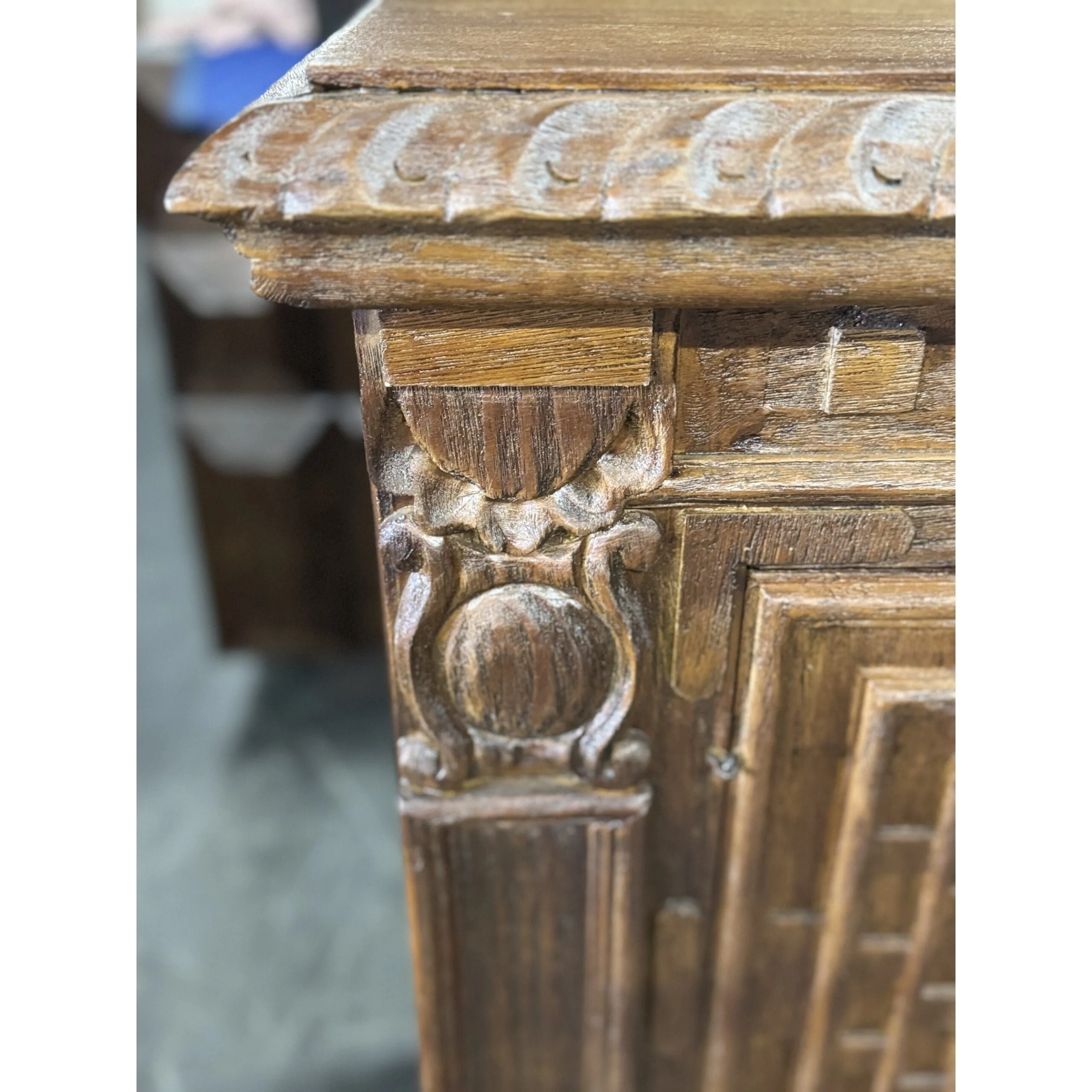 Casa Bonita Peruvian Hand-Painted Carved Wood Prado Chest - Image 4