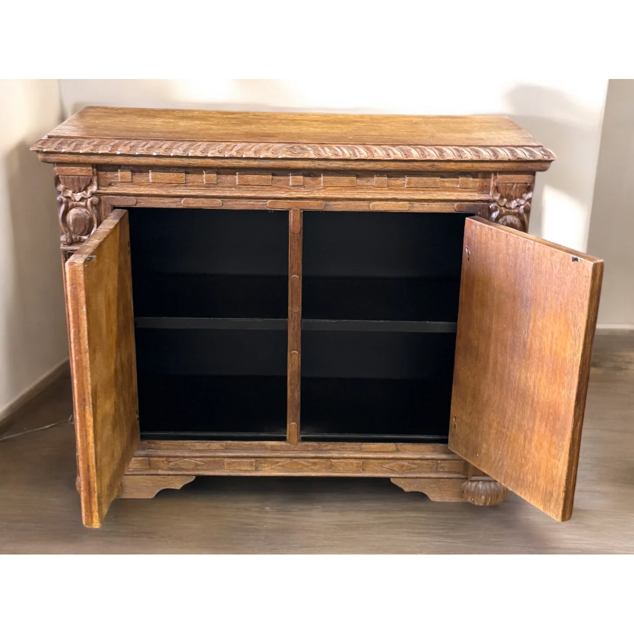 Casa Bonita Peruvian Hand-Painted Carved Wood Prado Chest - Image 8
