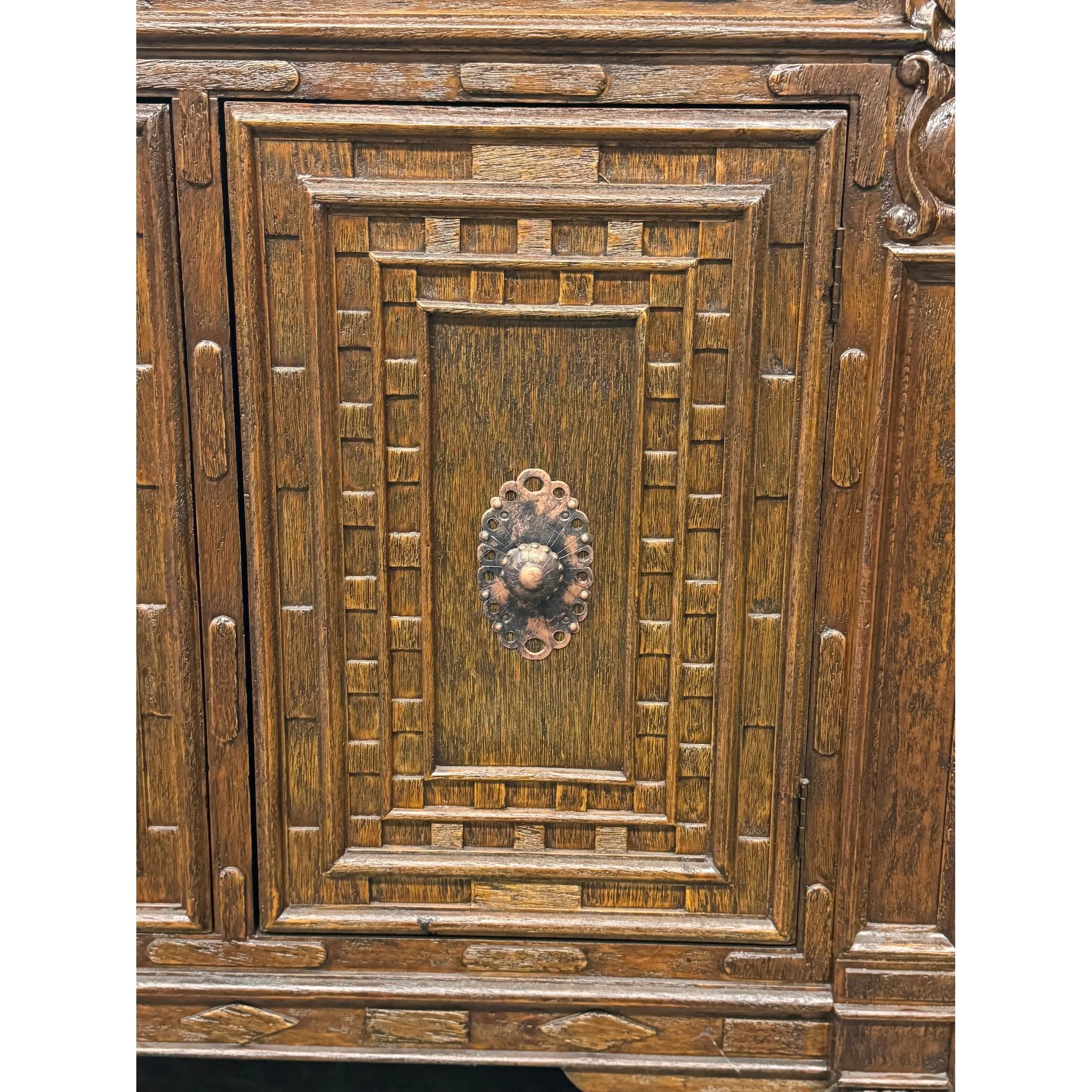 Casa Bonita Peruvian Hand-Painted Carved Wood Prado Chest - Image 9
