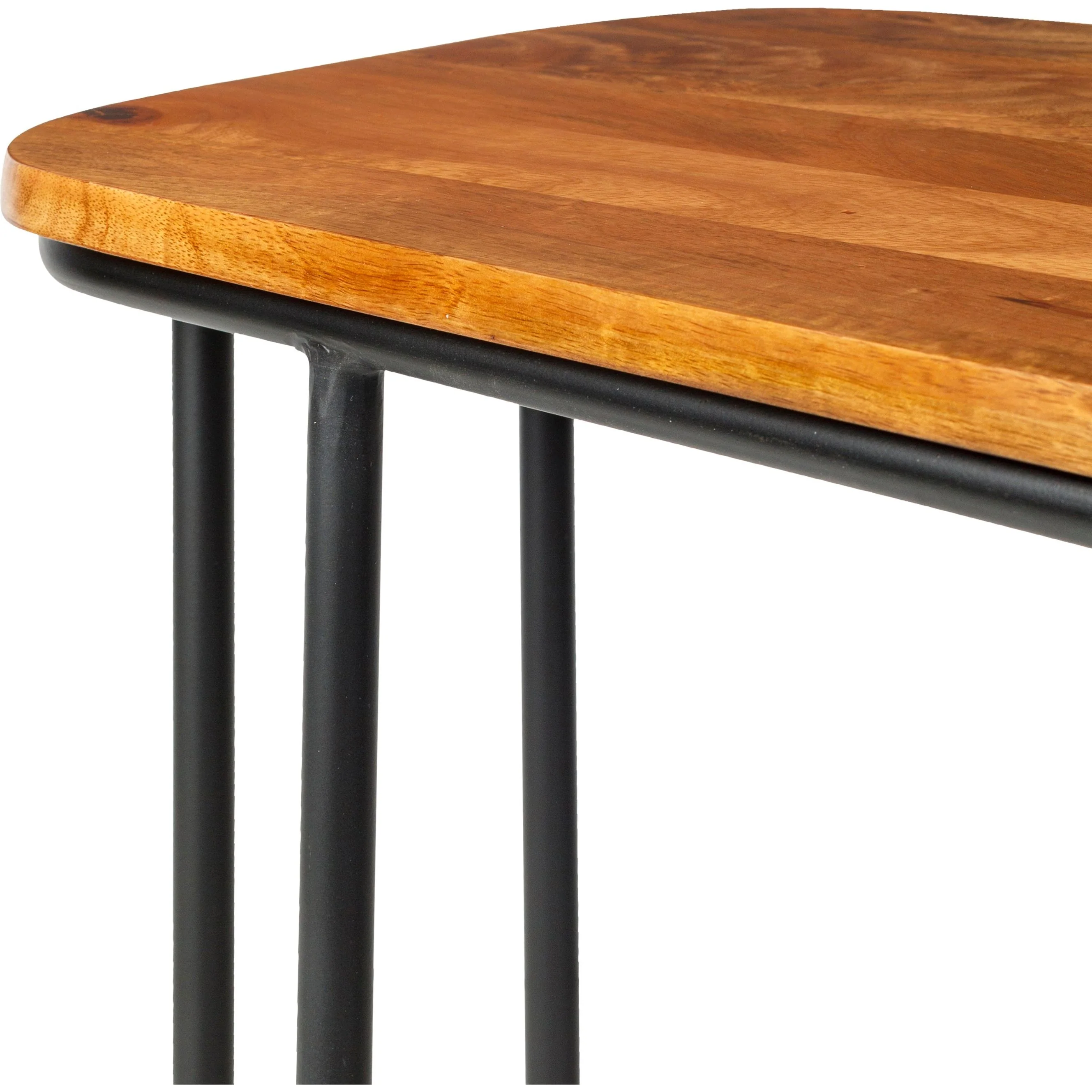 Surya Kaduna  Modern Wood with Metal Base End Table - Image 5