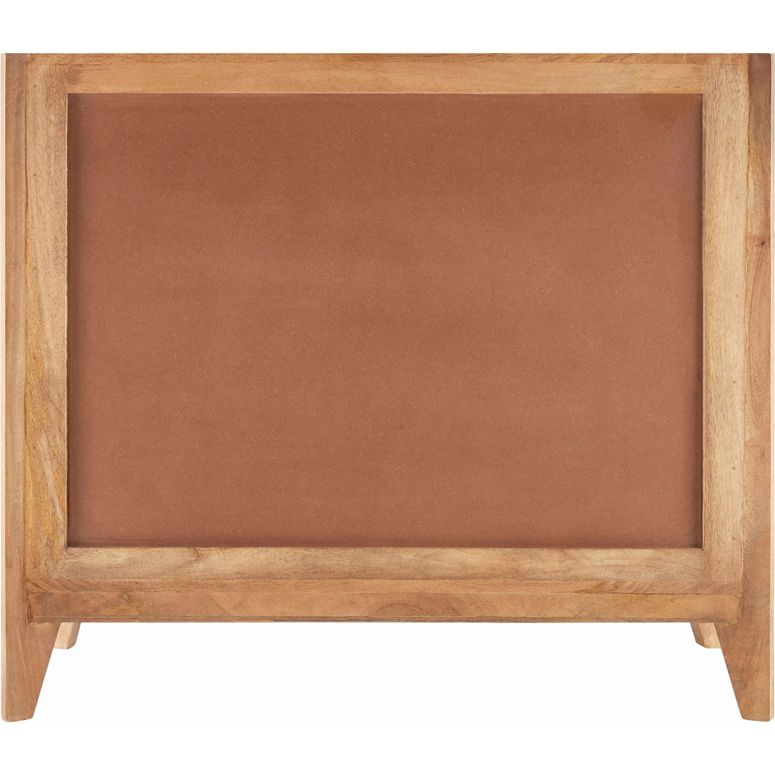 Surya Ronan Modern Natural Mango Fluted Wood Cabinet - Image 7