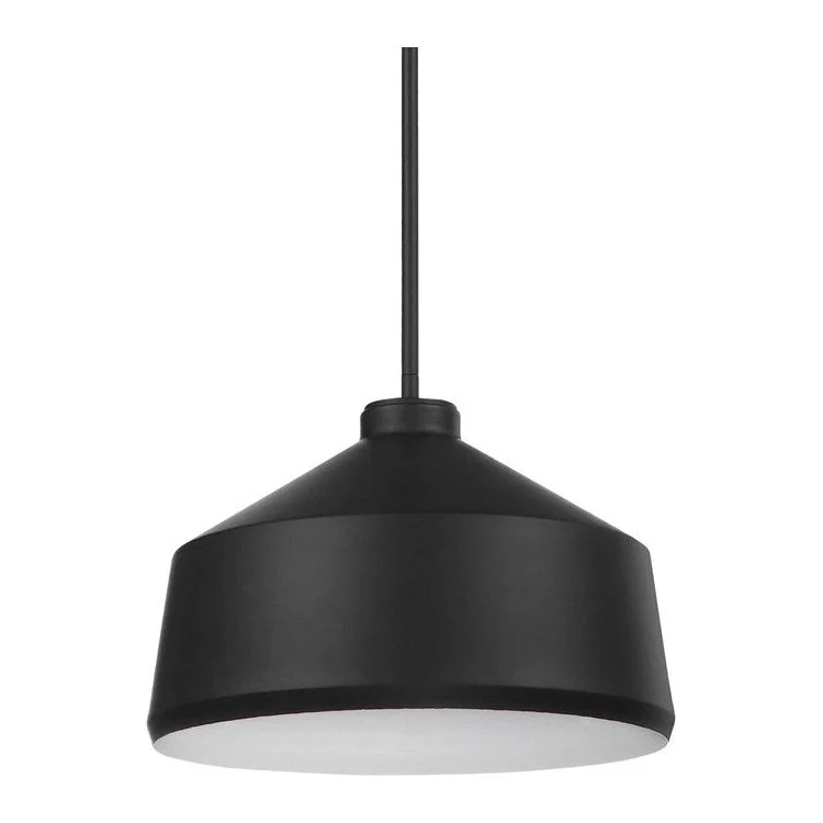 Uttermost Holgate Matte Black Metal Shade Pendant Light - Image 6