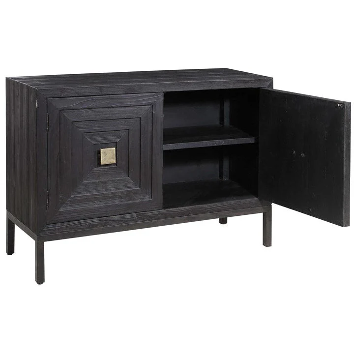 Uttermost Aiken Dark Ebony 2 Door Cabinet Chest - Image 4