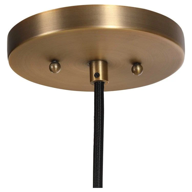 Uttermost Seagrass Dome Woven Seagrass With Antique Brass Accents Pendant Light - Image 7