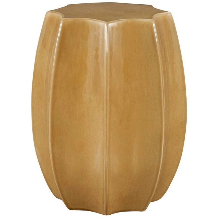 Uttermost Sunrise Warm Amber Ceramic Garden Stool - Image 2