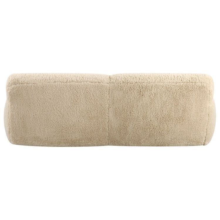 Uttermost Abide Caramel Long Haired Faux Sheepskin Sofa - Image 7