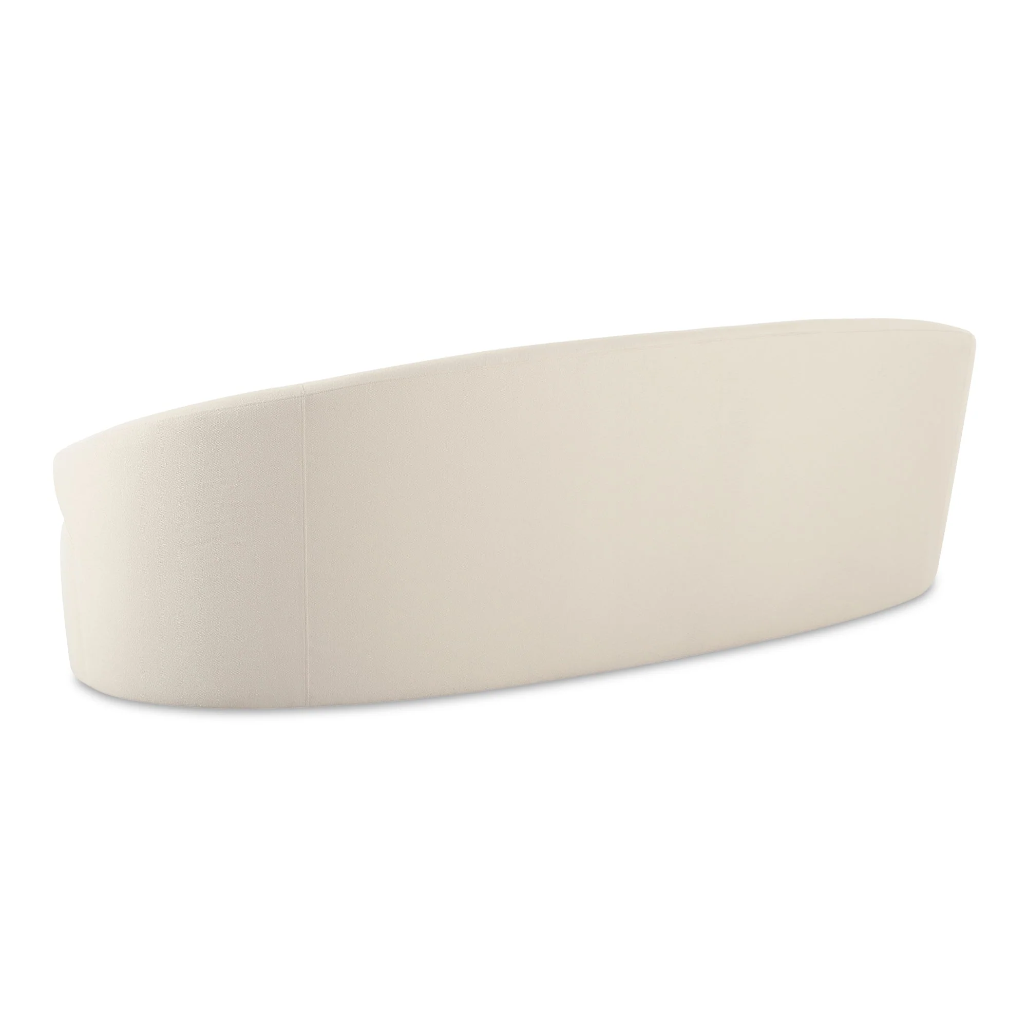 Moe's Home Collection Cove Outdoor Curved Sofa ~ Cream All Weather Fabric - Image 5
